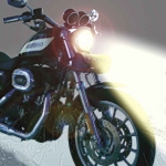 H-Dスポーツスター専用HIDキット【デュアルフォーカスH4 HI/LO】3000K MOTO
