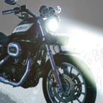H-Dスポーツスター専用HIDキット【デュアルフォーカスH4 HI/LO】5200K MOTO