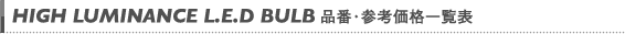 品番・参考価格一覧表