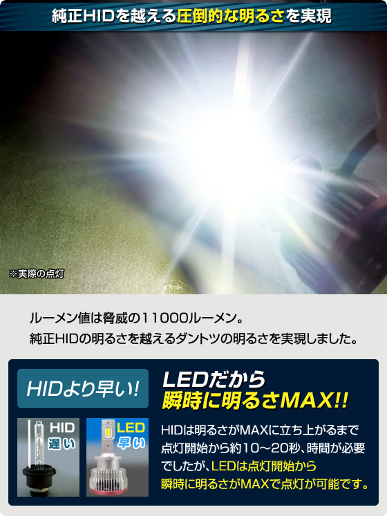 イージーエクスチェンジ LEDヘッドライト D2S/D2R/D4S/D4R 【D-2103/D-2104】デルタダイレクト